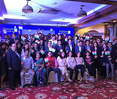 Edelweiss Emerging Leaders 16-18 batch wishing PV Sindhu luck before her Olympic win Life-At-Edelweiss