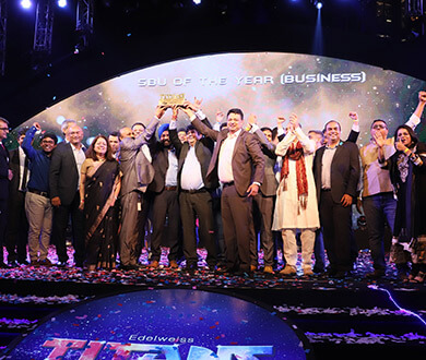 Euphoria fills the air as the Business of the Year lifts the Titans 2018 trophy Life-At-Edelweiss