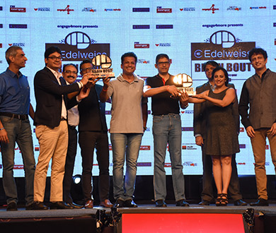 Team Edelweiss takes home the Brain Bout inter-corporate quiz trophy after competing with 150+ corporates Life-At-Edelweiss